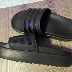Adidas Adilette Platform Women's Black Slide Sandals